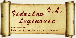 Vidoslav Leginović vizit kartica